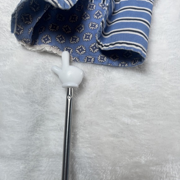 Lauren Ralph Lauren Mens L/XL Blue Button Down Shirt Striped Embroider Logo RARE - Picture 6 of 9